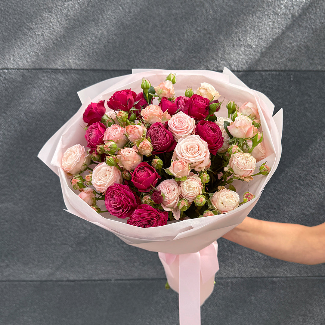 Bukiet mix róż gałązkowych