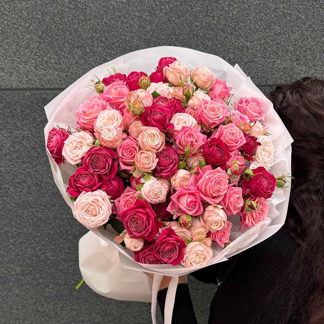 Bukiet mix róż gałązkowych