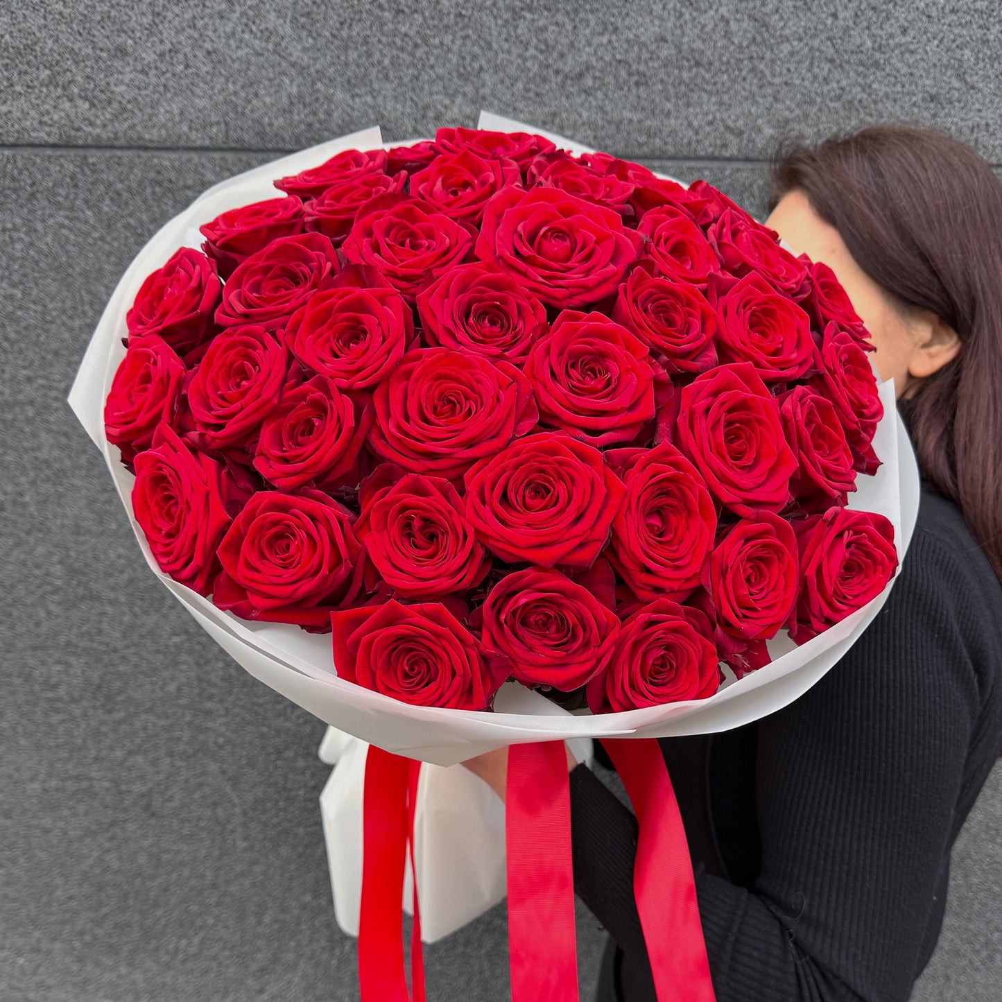 Bukiet czerwonych róż