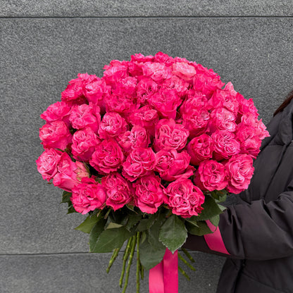 Bukiet różowej róży piwoniowej