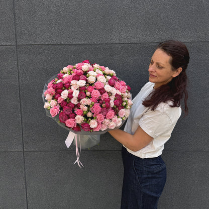 Bukiet mix róż gałązkowych