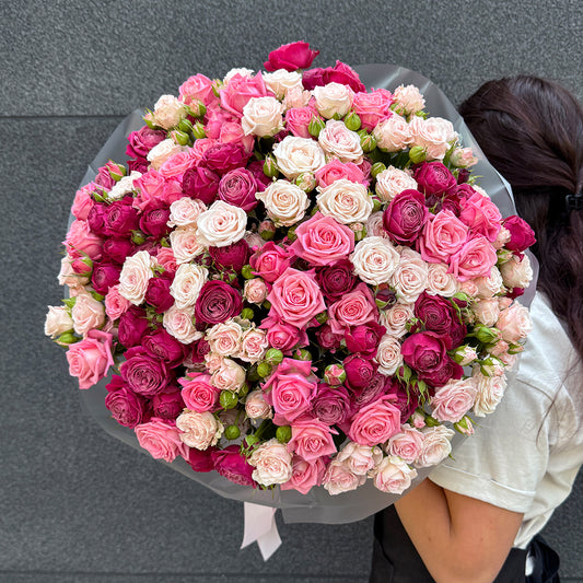 Bukiet mix róż gałązkowych