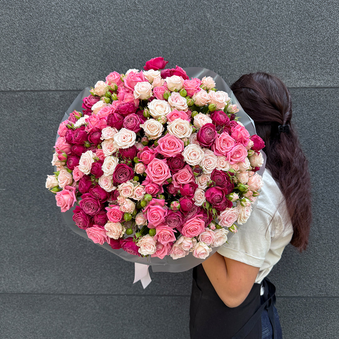 Bukiet mix róż gałązkowych